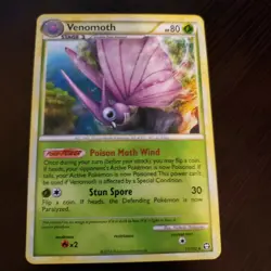 Venomoth HGSS Triumphant Theme Deck Exclusive Rare Pokemon Card *** - Image 1