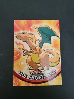 Lp/mp 1999 Topps Pokemon TV #06 Charizard Black Logo - Image 1