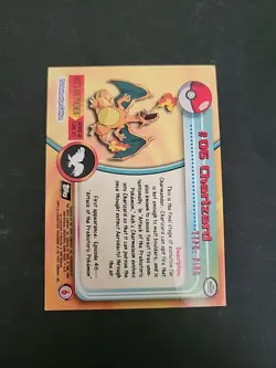 Lp/mp 1999 Topps Pokemon TV #06 Charizard Black Logo - Image 2