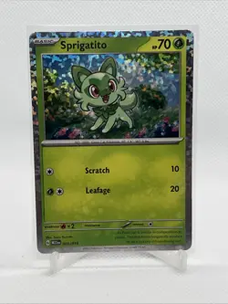 Sprigatito 001/015 Holo McDonald’s 2023 Pokemon Card - Image 1