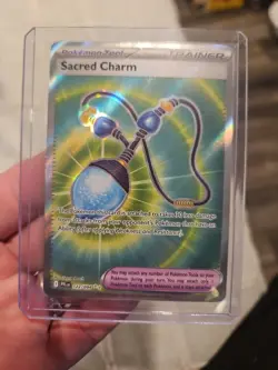 Sacred Charm 122/094 Full Art Pokemon Card Phantasmal Flames TCG - Image 1