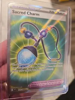 Sacred Charm 122/094 Full Art Pokemon Card Phantasmal Flames TCG - Image 2
