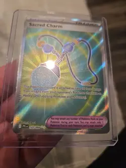 Sacred Charm 122/094 Full Art Pokemon Card Phantasmal Flames TCG - Image 3