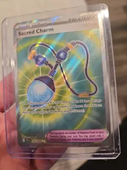 Sacred Charm 122/094 Full Art Pokemon Card Phantasmal Flames TCG - Image 4