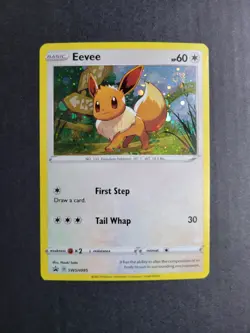 Eevee 095 Pokemon TCG SW&SH Black Star Promo Holo LP - Image 2