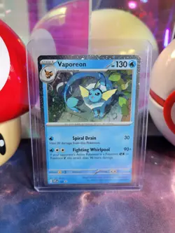 Vaporeon 168 Pokemon TCG Scarlet & Violet Black Star Promo Cosmos Holo NM - Image 1