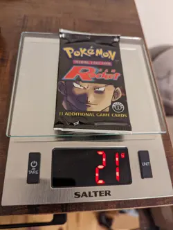 Pokemon sealed HEAVY 1st edition Team Rocket booster pack, 21 grams! - Image 1