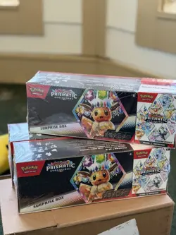 Sam’s Club Pokemon Prismatic Evolutions Surprise Box & Booster Bundle SEALED - Image 1