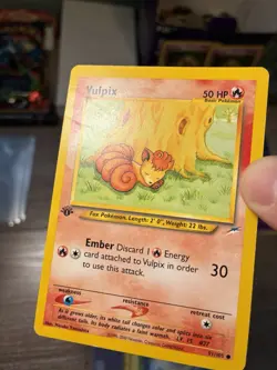 Vulpix 91/105 Neo Destiny 1st Edition Pokemon Vintage Single - Image 2
