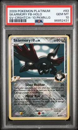 PSA 10 Skarmory FB LV.50 83/147 Pokemon League Promo 2009 Platinum Crosshatch - Image 1