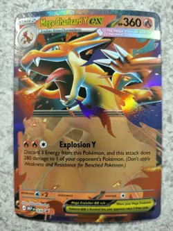 POKEMON MEGA EVOLUTION MEGA CHARIZARD Y EX 030 BLACK STAR PROMO ENGLISH - Image 1