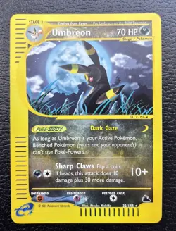 2003 Pokemon Skyridge Umbreon Reverse Holo Foil 32/144 NM - Image 1