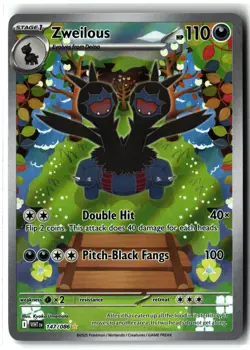 Zweilous ⭐ 147/086 Holo Illustration Rare White Flare 2025 Pokemon NM - Image 1