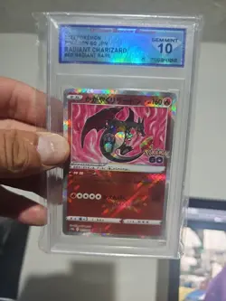 DSG 10 Gem Mint Japanese Pokemon 2022 Radiant Charizard 011/071 Pokemon Go S10b - Image 1