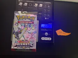 GOD PACKU 22.06g VERY HEAVY Prismatic Evolutions Pokemon Sealed Booster Pack New - Image 1
