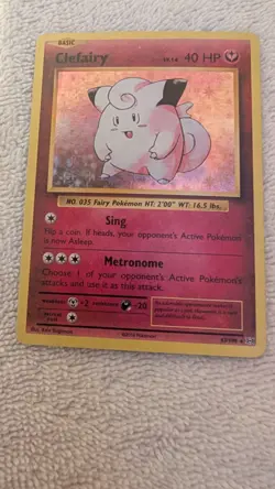 Pokemon TCG - Clefairy [Holo] #63 Pokemon Evolutions - NM - Image 1