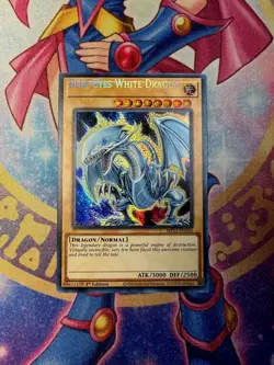Blue-Eyes White Dragon MP22-EN266 Secret 1st Edition NM Yugioh misprint - Image 1