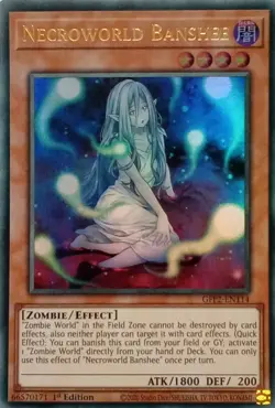 GFP2-EN114 NECROWORLD BANSHEE ULTRA RARE 1ST EDITION YuGiOh CARD - Image 1