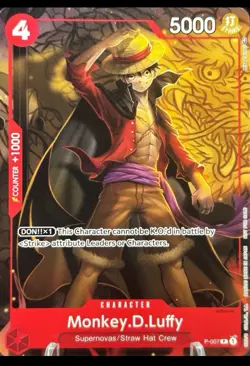 • Monkey.D.Luffy • P-007 Tournament Pack Vol 1 Promo One Piece TCG NM - Image 1