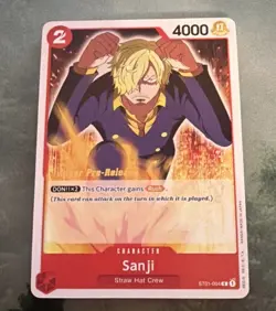Sanji Super Pre-Release - ST01-004 NM - One Piece - Image 1