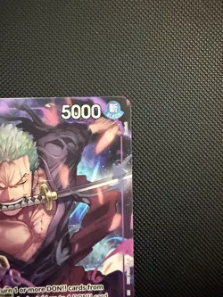 One Piece CCG Zoro OP09-076 Alternate Art Promo - Image 3