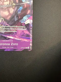 One Piece CCG Zoro OP09-076 Alternate Art Promo - Image 5