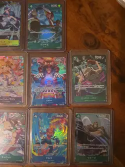 29x japanese one piece mixed card lot AA, L, holo dons, SEC, promo assorted sets - Image 3