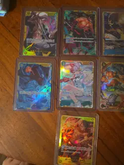 29x japanese one piece mixed card lot AA, L, holo dons, SEC, promo assorted sets - Image 4
