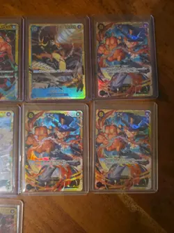 29x japanese one piece mixed card lot AA, L, holo dons, SEC, promo assorted sets - Image 5