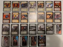 Decipher WARS TCG ITALIAN Lot of DEMO DECK 25 Cards ~ test print, VHTF - Image 1