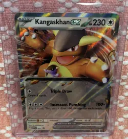 Pokemon Scarlet & Violet Black Star Promo #55 Kangaskhan ex Rare Holo Card NM - Image 1