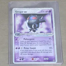 Pokemon Gengar ex Ultra Rare Holo 108/112 EX FireRed & LeafGreen 150 HP Card - Image 1