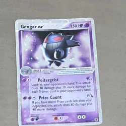 Pokemon Gengar ex Ultra Rare Holo 108/112 EX FireRed & LeafGreen 150 HP Card - Image 3