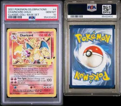 Pokemon Charizard Holo Card 4/102 Celebrations 25th Anniversary PSA 10 w Bumper - Image 4