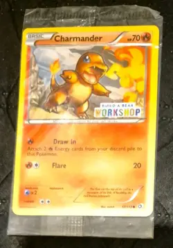 Charmander - Build A Bear Stamped - Pokemon Card - 17/113 - Sealed Surface Marks - Image 2