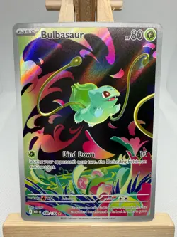 Bulbasaur - 133/132 133/132 Pokemon Illustration Rare ME01: Mega Evolution Card - Image 1