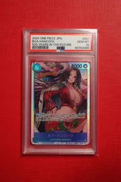 One Piece Card Game Boa Hancock OP07 500 Years in the Future Japanese PSA 10 - Image 1