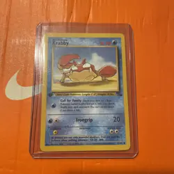 Pokemon TCG First Edition Fossil Set Krabby 51/62 Common Card WOTC - Image 1