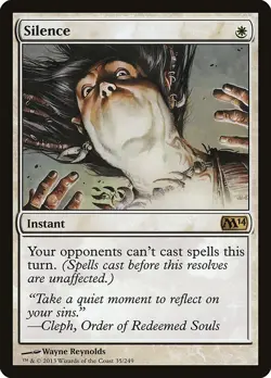 MTG Silence ** Magic 2014 ** English - Image 1