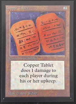 MTG International Collector's Edition - Copper Tablet - Mint - Never Played - Image 1