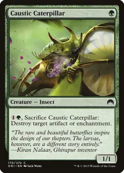 Caustic Caterpillar 170/272 Non Foil Common Magic Origins MTG Near Mint - Image 1