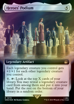 MTG Heroes' Podium Extended Art Foil ** Doctor Who ** English - Image 1