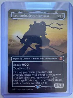 Leonardo, Sewer Samurai (Borderless) #0215 M Non-Foil TMNT NM ENG MTG - Image 1