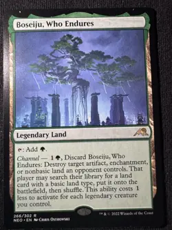 Boseiju, Who Endures #266 MTG Kamigawa Neon Dynasty- Regular NM - Image 1