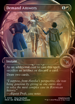 MTG Demand Answers Showcase Foil ** Murders at Karlov Manor ** English - Image 1