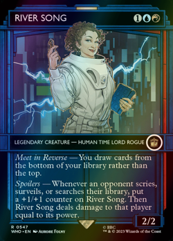 MTG River Song Showcase Borderless Foil ** Doctor Who ** English - Image 1