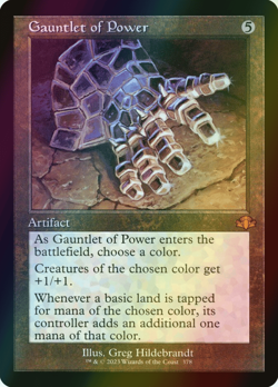 MTG Gauntlet of Power Foil ** Dominaria Remastered ** English - Image 1