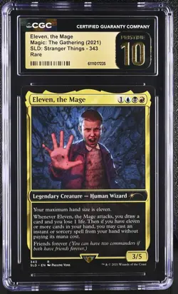 ELEVEN, THE MAGE Secret Lair Rare CGC Pristine 10 MTG Stranger Things - Image 1