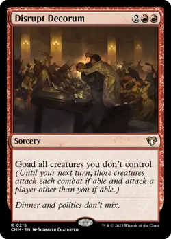 MTG Disrupt Decorum ** Commander Masters ** English - Image 1