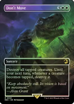 Don't Move *Foil Borderless* - REX - NM - Magic The Gathering - MTG - Image 1